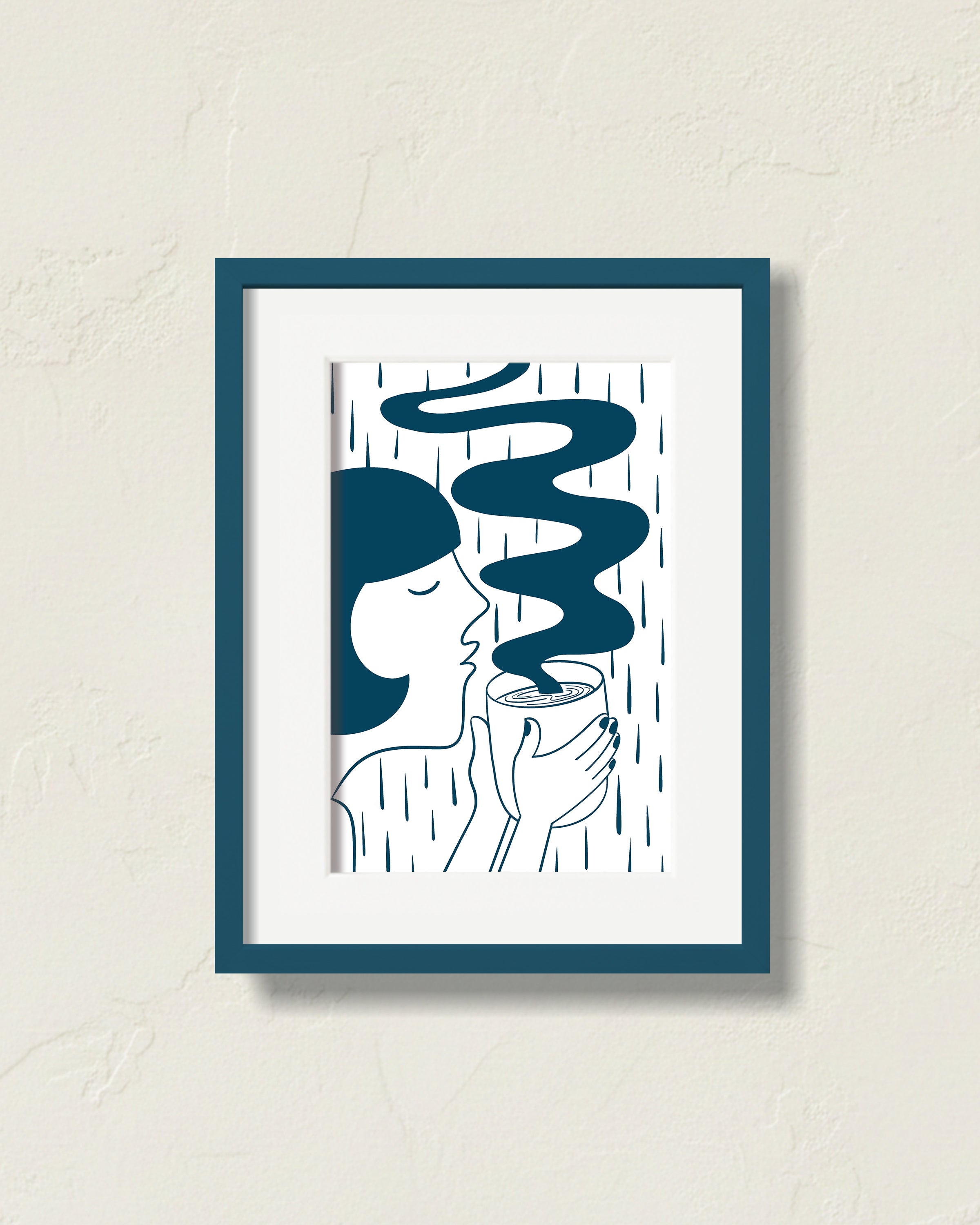 Stop and Feel the Rain ( 5" x 7" )
