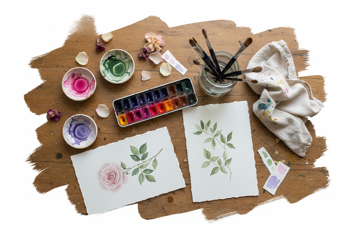 Artist's Watercolour Table