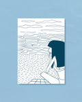 Stop and Gaze at the Ocean ( 5" x 7" )