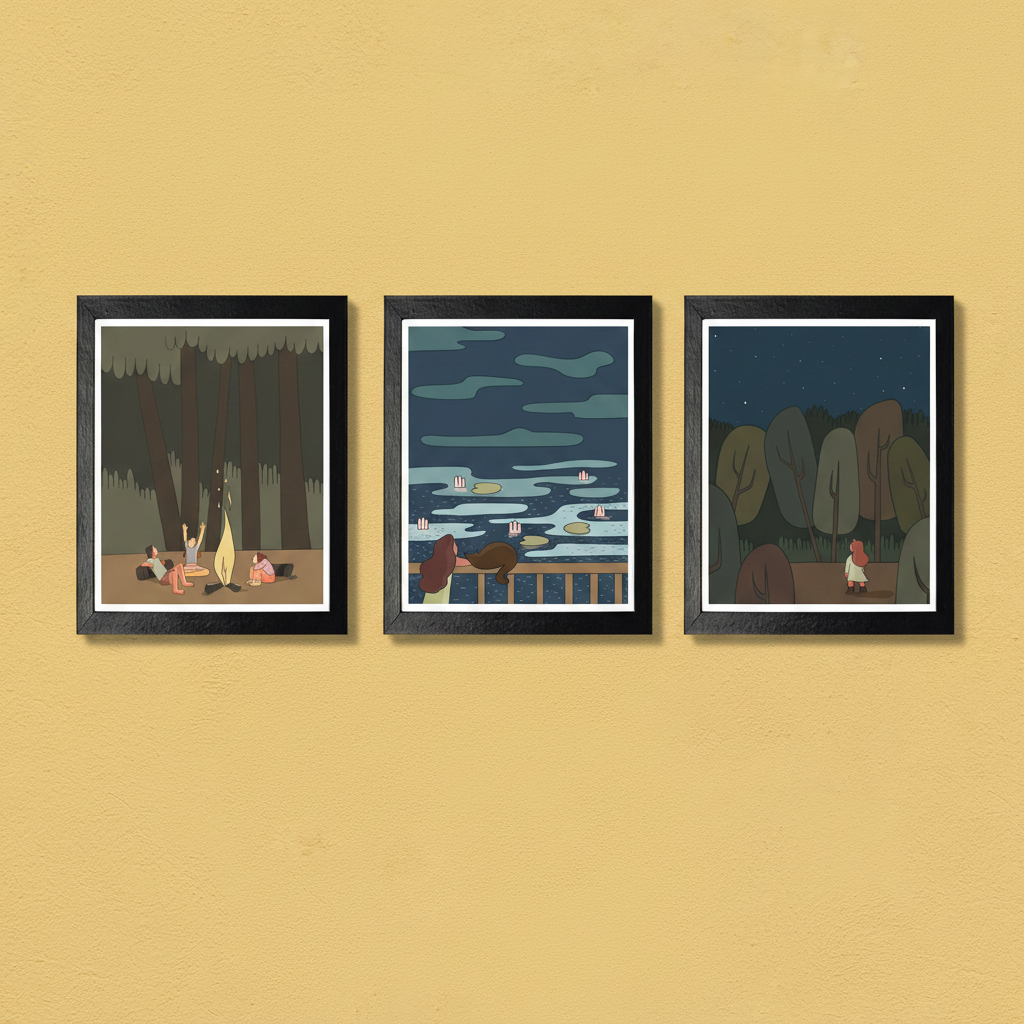 Forest Combo - Yellow Wall Square