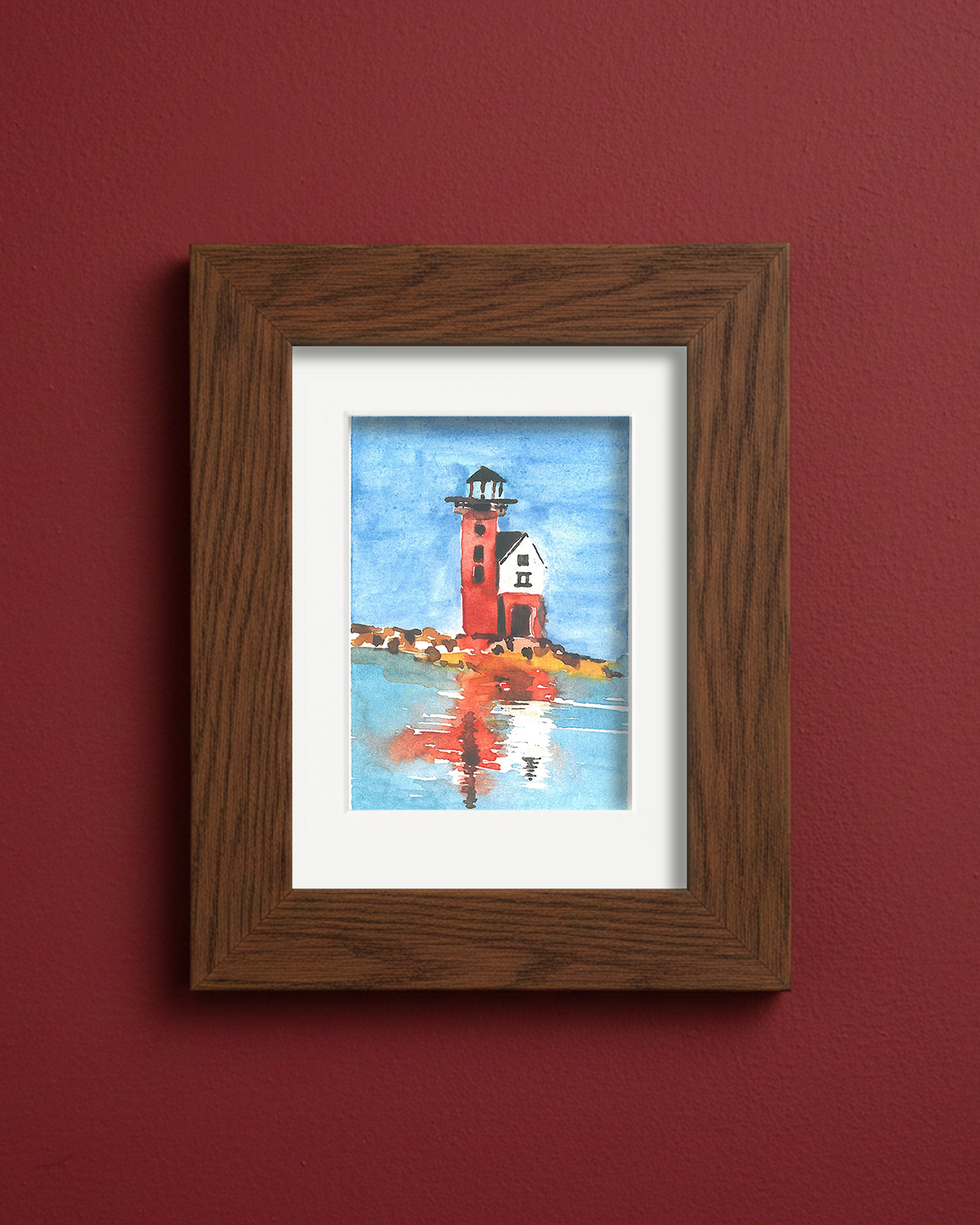 The Lighthouse ( 5" x 7" )