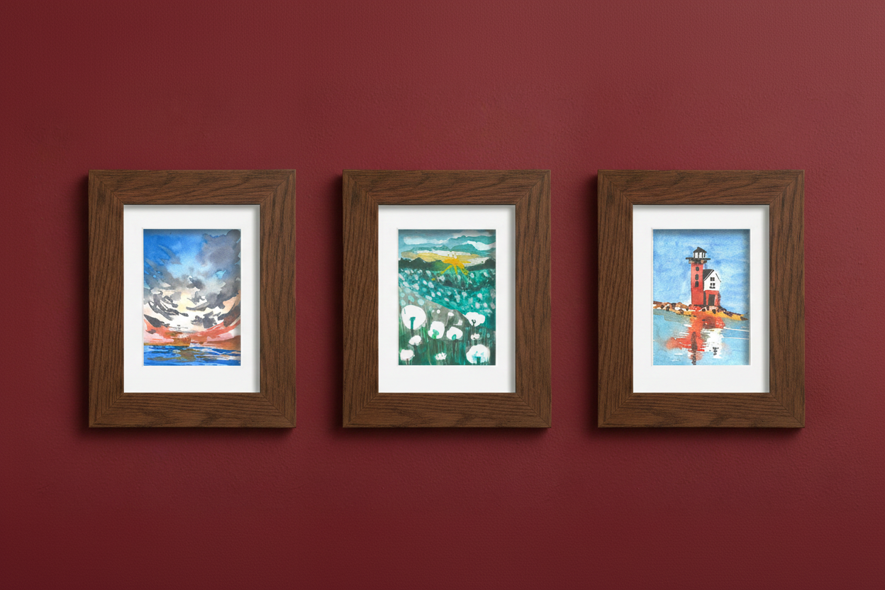 Three Horizons — Wall Mockup